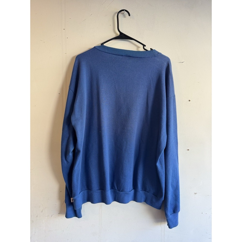 Vintage Logo 7 Brooklyn Dodgers Men's Crewneck Sweatshirt Blue - Picture 5 of 5